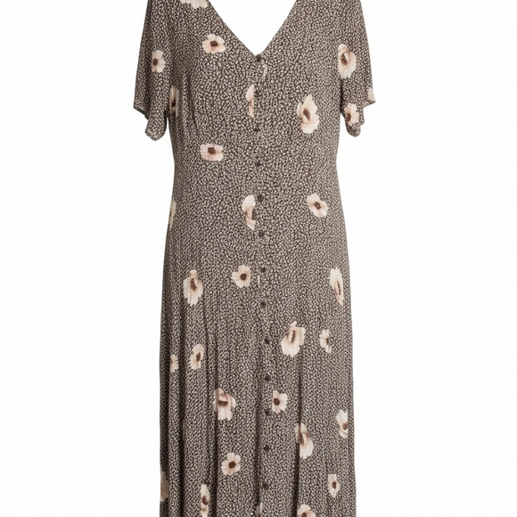 Floral V-Neck Dress - Picture 9 of 10